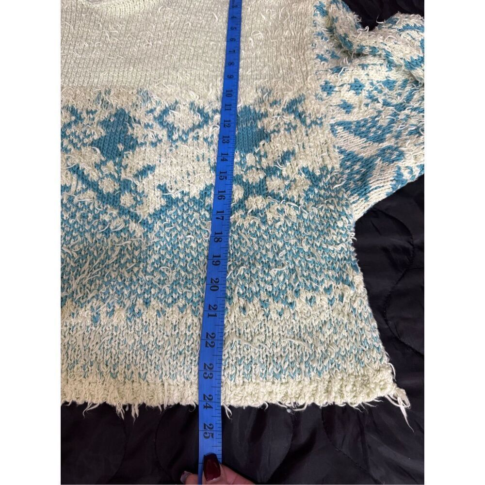 Free People Top Womens Size S Multicolor Knit Pullover Sweater Boho Oversized - Picture 9 of 10
